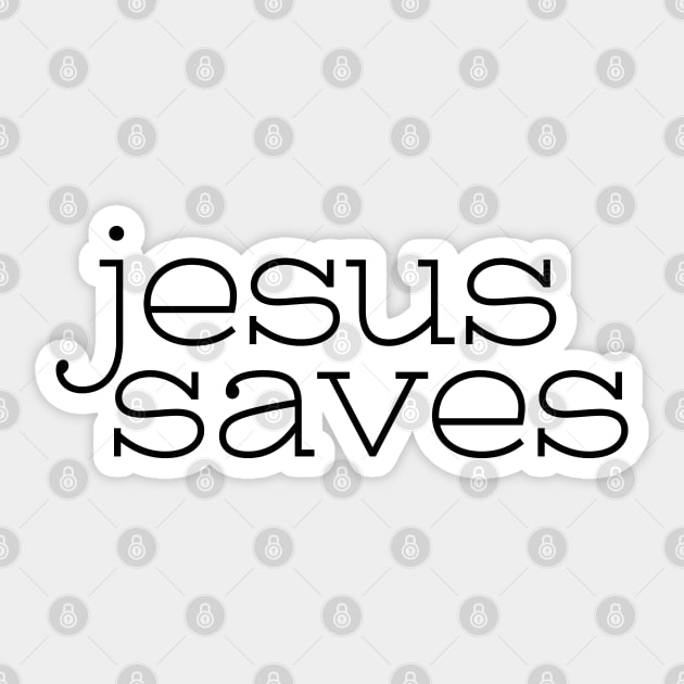 Jesus Saves Sticker by LaurenPatrick